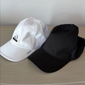 Adidas white and Tommy Bahama Black Golf Caps
